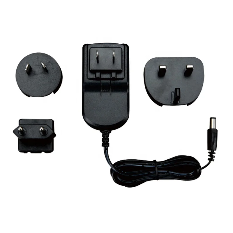 EN/IEC60601 Switch AC Adapter US EU UK AU Interchangeable 12V 1A DC 5V 2A Medical Power