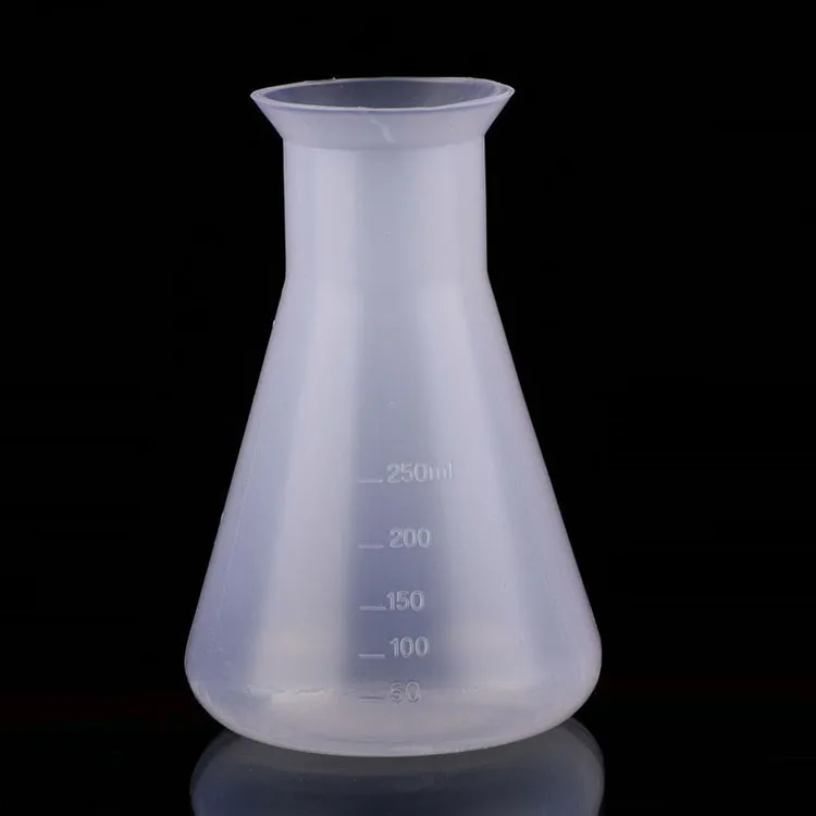 Free sample Chemistry Laboratory plastic Narrow Neck Conical Triangle Flask