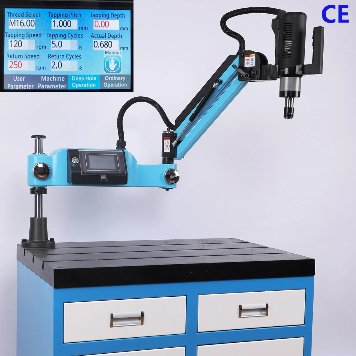 2021 hot sale Flex Arm Electric Universal Tapping Machine Swing-arm tapping machine Portable Electric Tapping Machine