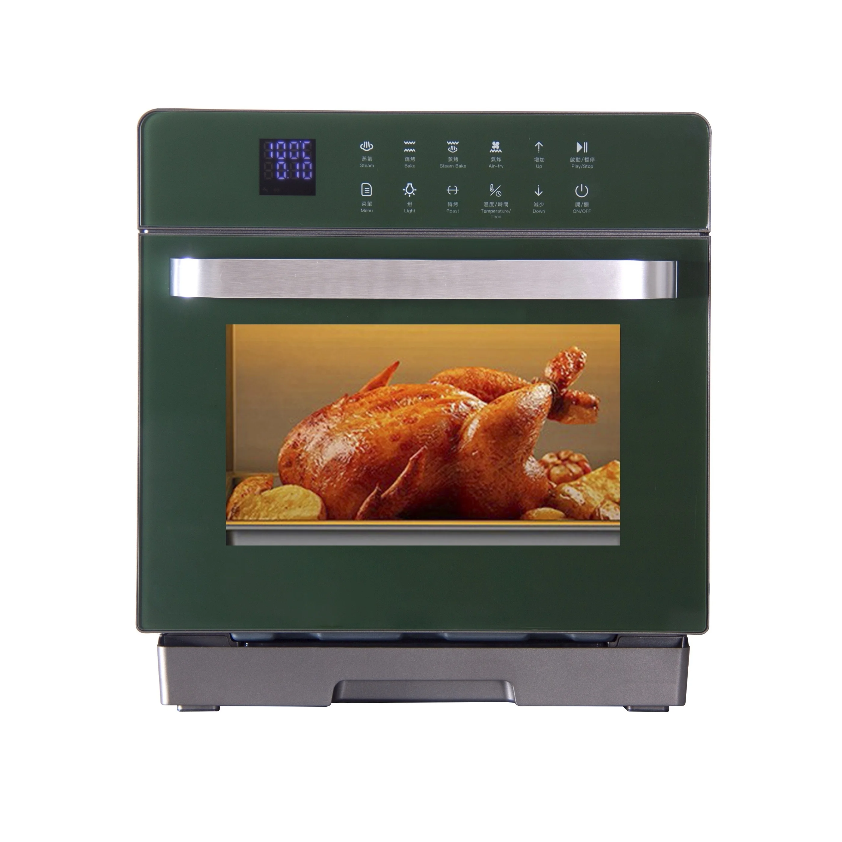 8-in-1 Air Fryer + Convection Steam Oven + Grill + rice cooker + rotate chicken+ food dehydrator