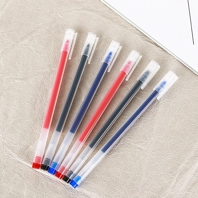Large Capacity Gel Pen Needle Tube Carbon 0.5mm For Student Exam Office Signature Pen