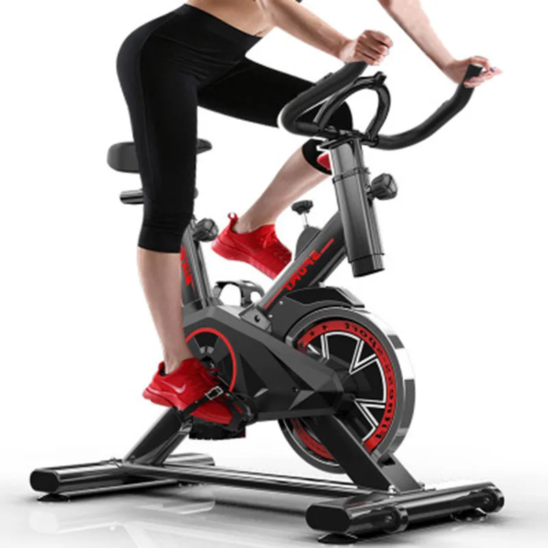 Commercial Spinning Bike Professional Fitness Magnetic Resistance Body Fit Indoor Exercise Spinning Bike with Screen Black