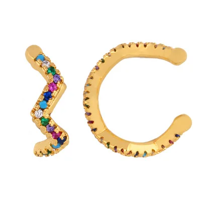 
Earrings Conch Ear Cuff With Stones Multicolor Earrings 925 Sterling Sliver Earrings For Women Jewelry 