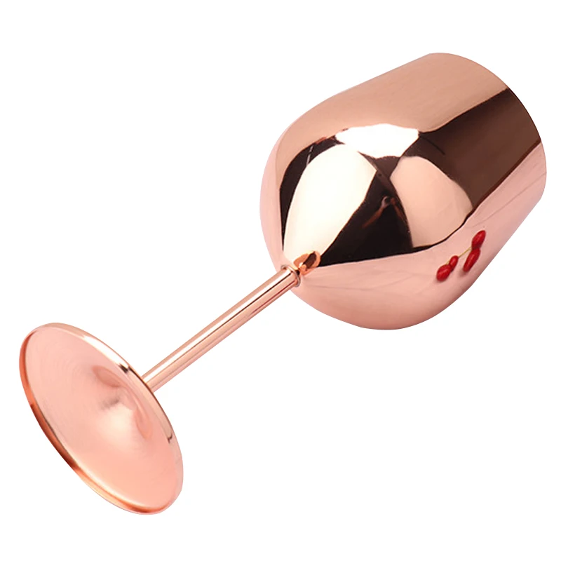 Custom wholesale cocktail glass champagne red wine stainless steel wine glass