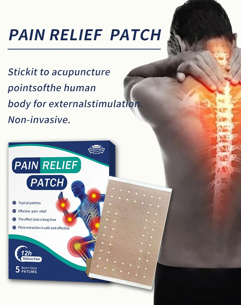 Natural Herbal Capsicum Plaster Self-Heating Shoulder Cervical Neck Pain Relief Patch