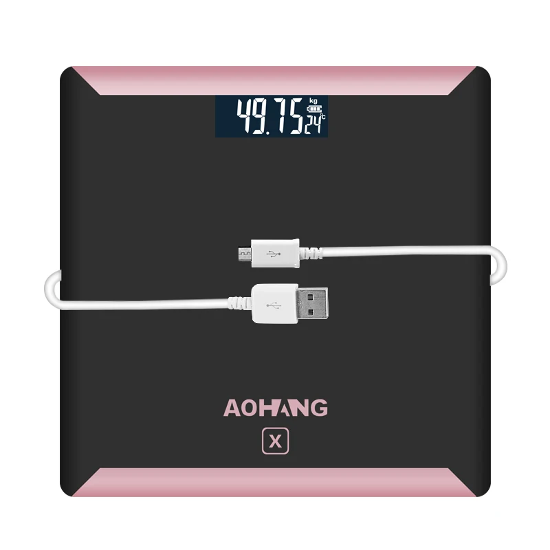 Widely Used Black Digital Rechargeable Electronic Weighing Scale Platform Digital Scale
