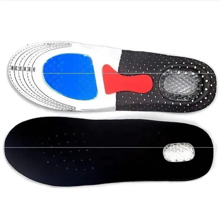 Silicone Sport Insoles Orthotic Arch Support Sport Shoe Pad Running Gel Insoles Men Women Orthotic Breathable Running Cushion