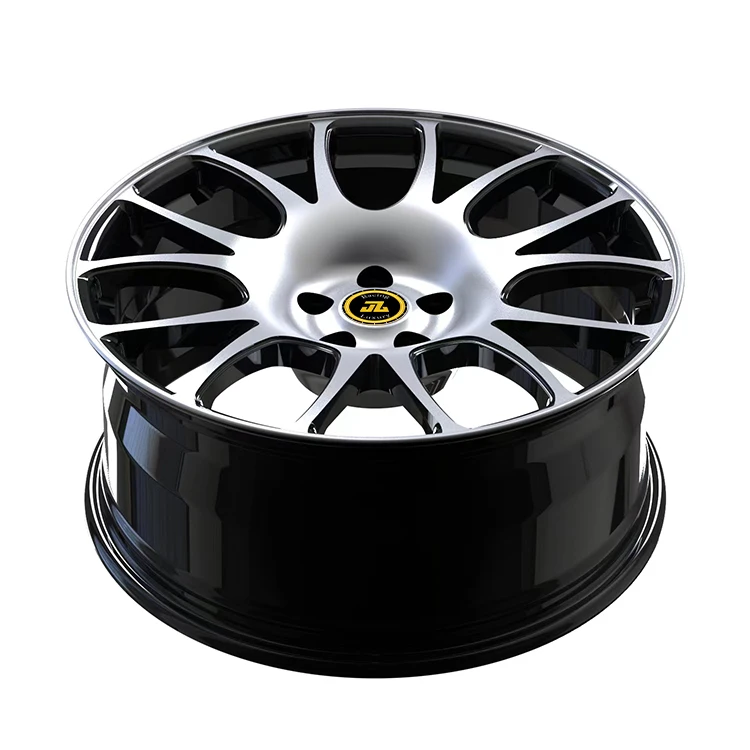 Jiangzao hot sale forged wheels 17 18 19 20 21 22 23 24 inch 5x112 5x120 size gloss black machined face for car