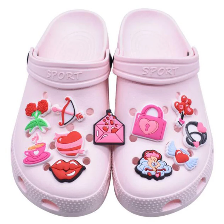 wholesale cartoon custom shoe croc charms pvc soft Shoes and accessories clog shoe decorations