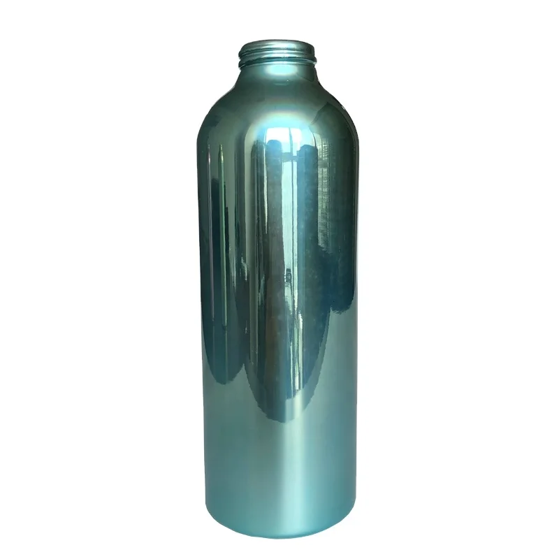 100ml 300ml 500ml 600ml 750ml UV Aluminum Pump Bottle Refillable Lotion Shampoo Soap Dispenser Travel bottles Blue
