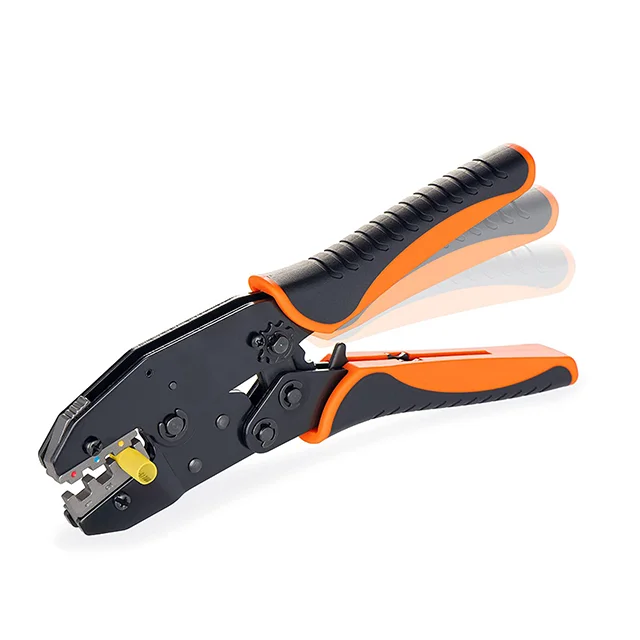 Crimping Pliers, Crimping Tool for Heat Shrink Connectors, Ratcheting Wire Terminal High Precision Wire Crimper