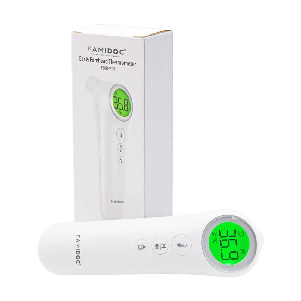 FAMIDOC Factory Supply electric Non Contact Thermometer household medical devices  FDIR-V12