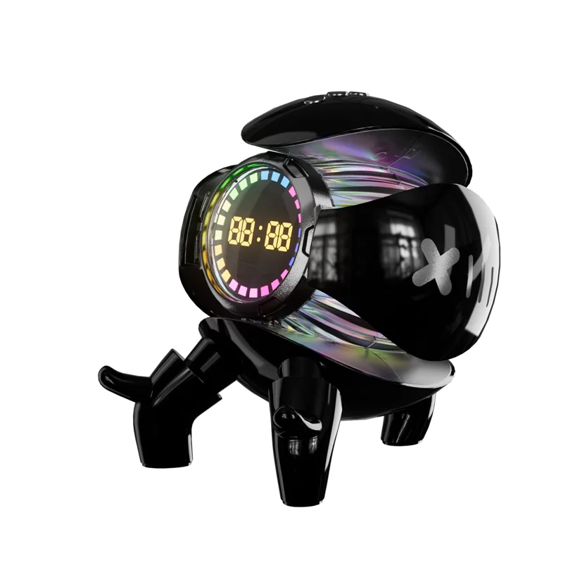 M10 TWS Многофункциональный Bluetooth динамик с RGB светодиодный свет FM радио дисплей для использования в гостиной Mecha монстр