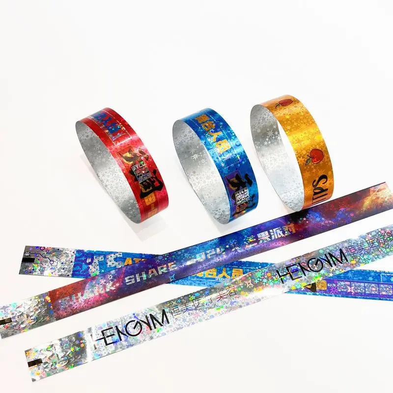 China Manufacturer Promotional Tyvek Bracelet Cheap Custom Logo Cheap Wrist Band Events Silicone Wristband for Gifts