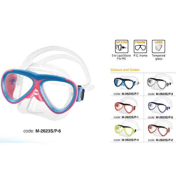 Child professional Scuba diving equipment swim diving mask snorkel fins set