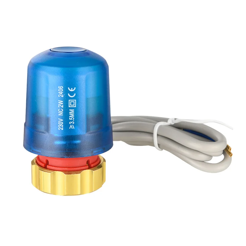 Normally Closed NC/230V Electric Thermostatic Head Thermal Actuator