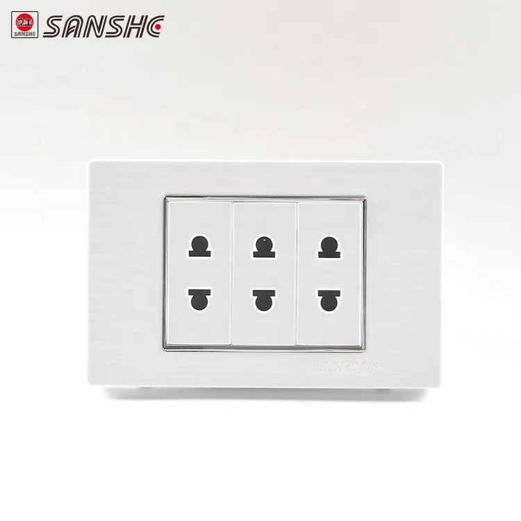 SANSHE universal white electric switch wall and socket for apartment and home
