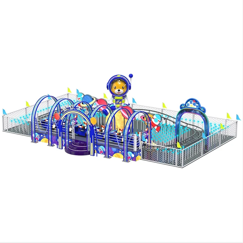 2024 Latest Large Outdoor Amusement Train Ride Equipment Space Theme Carnival Track for Playgrounds from Amusement Park