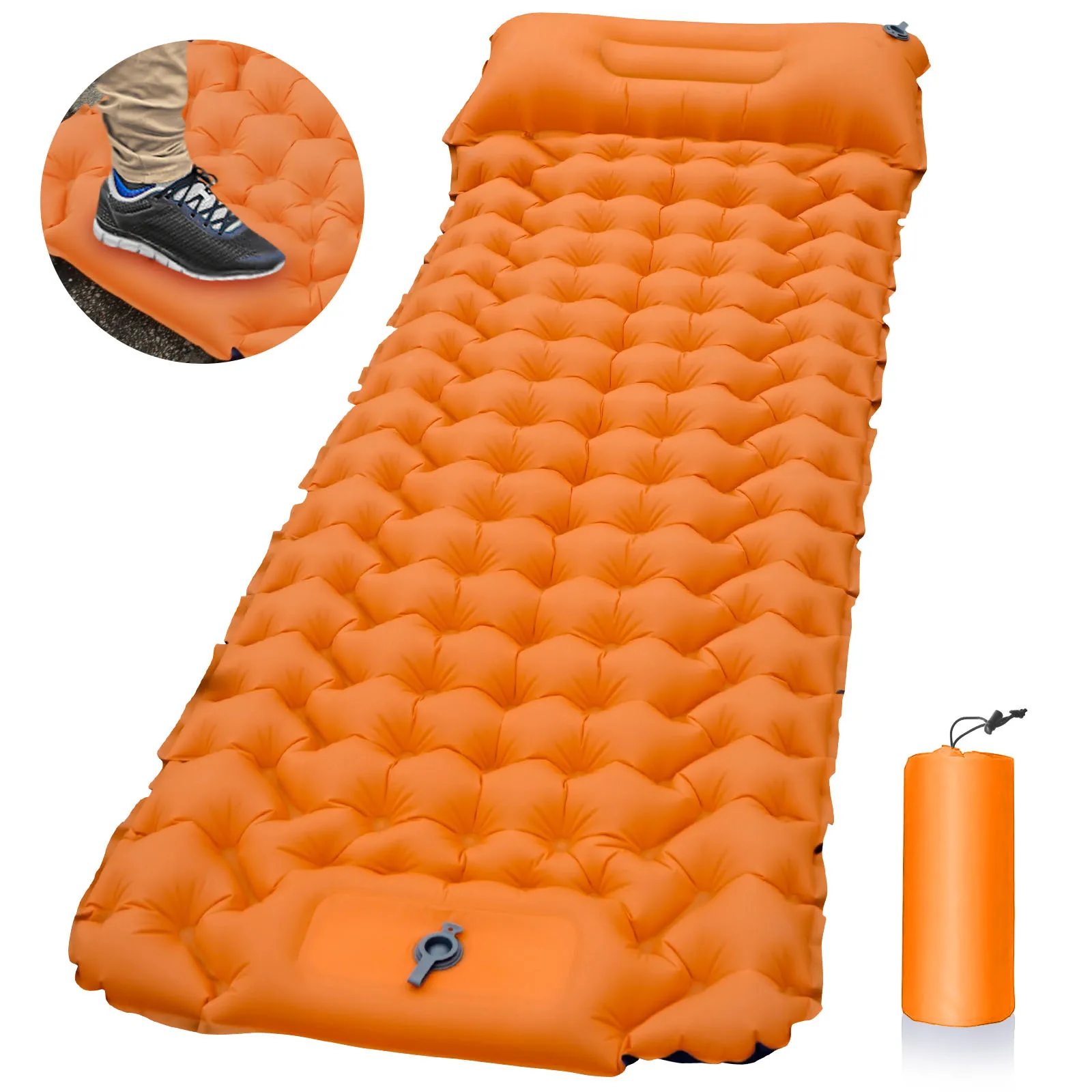 Custom Luxury Folding Roll Up Soft Camping Air Outdoor Inflatable Mat Sleeping Pad Mattress