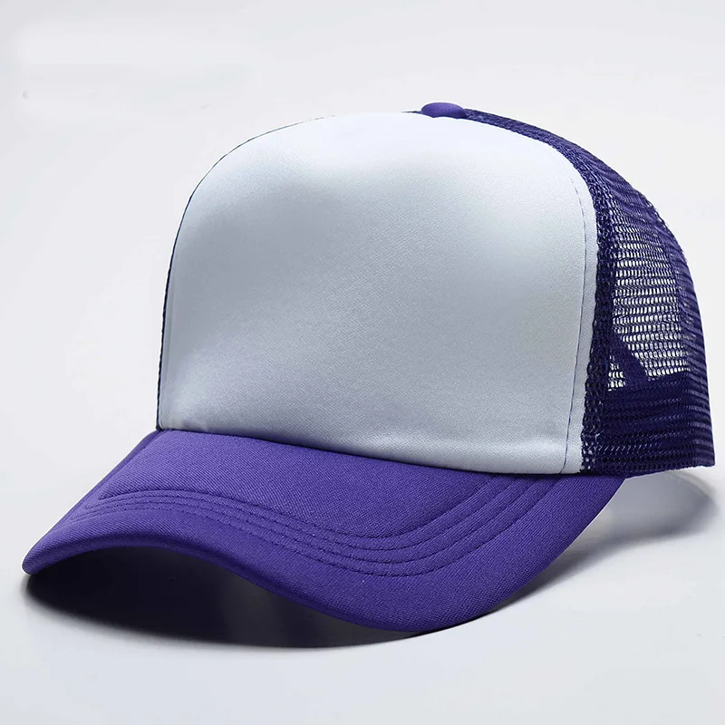 Wholesale 2024 hot selling popular sponge mesh printed logo light plate duck Sunscreen breathable visor embroidery Truck hats