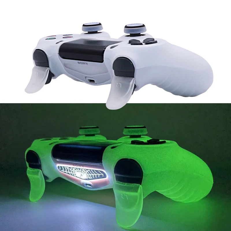 Светящийся в темноте Мягкий силиконовый чехол для телефона PS4 / PS5 /Xbox One S Xbox серии X геймпад джойстик корпус контроллера кожного покрова