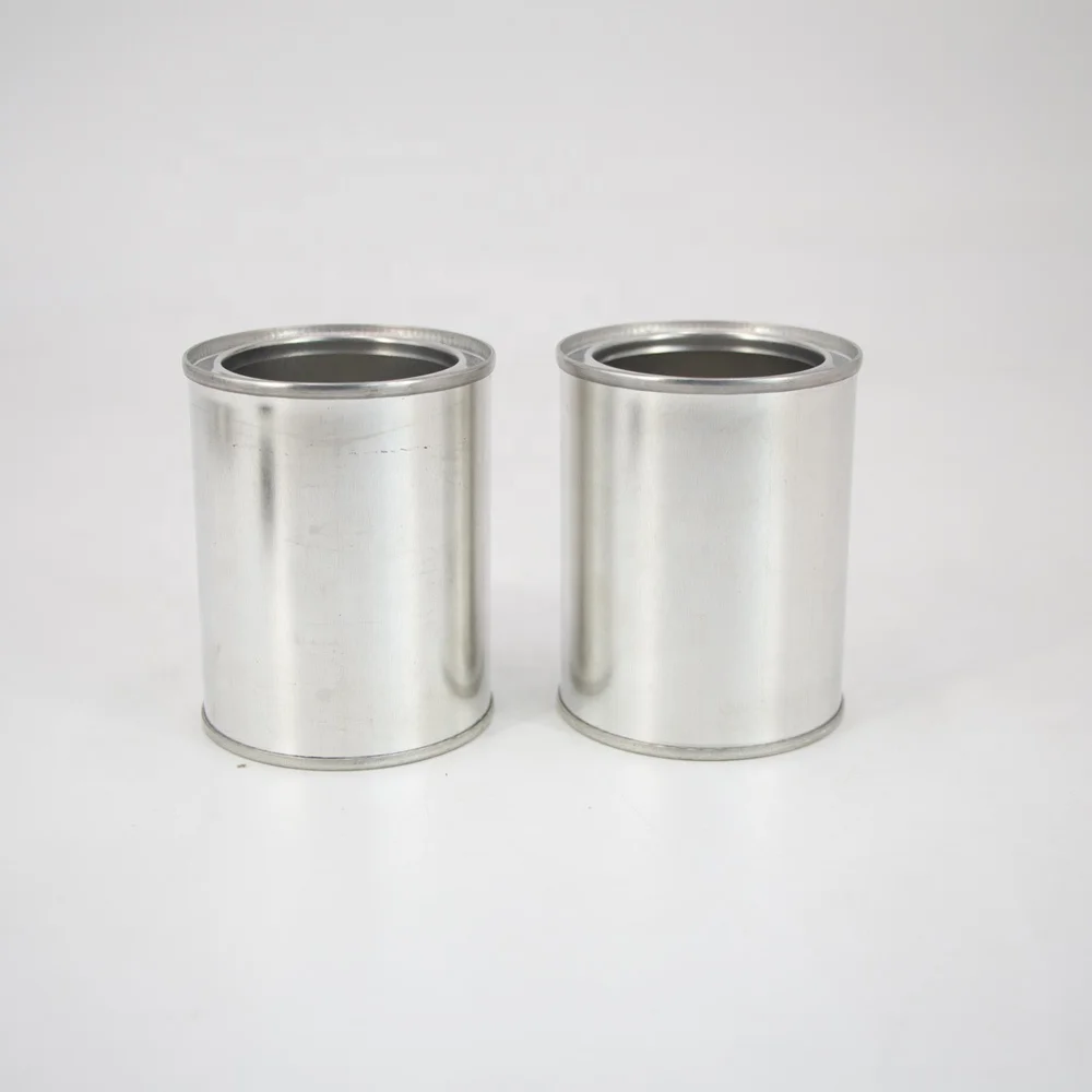 Wholesale 500ml empty round tinplate container paint tin can for package