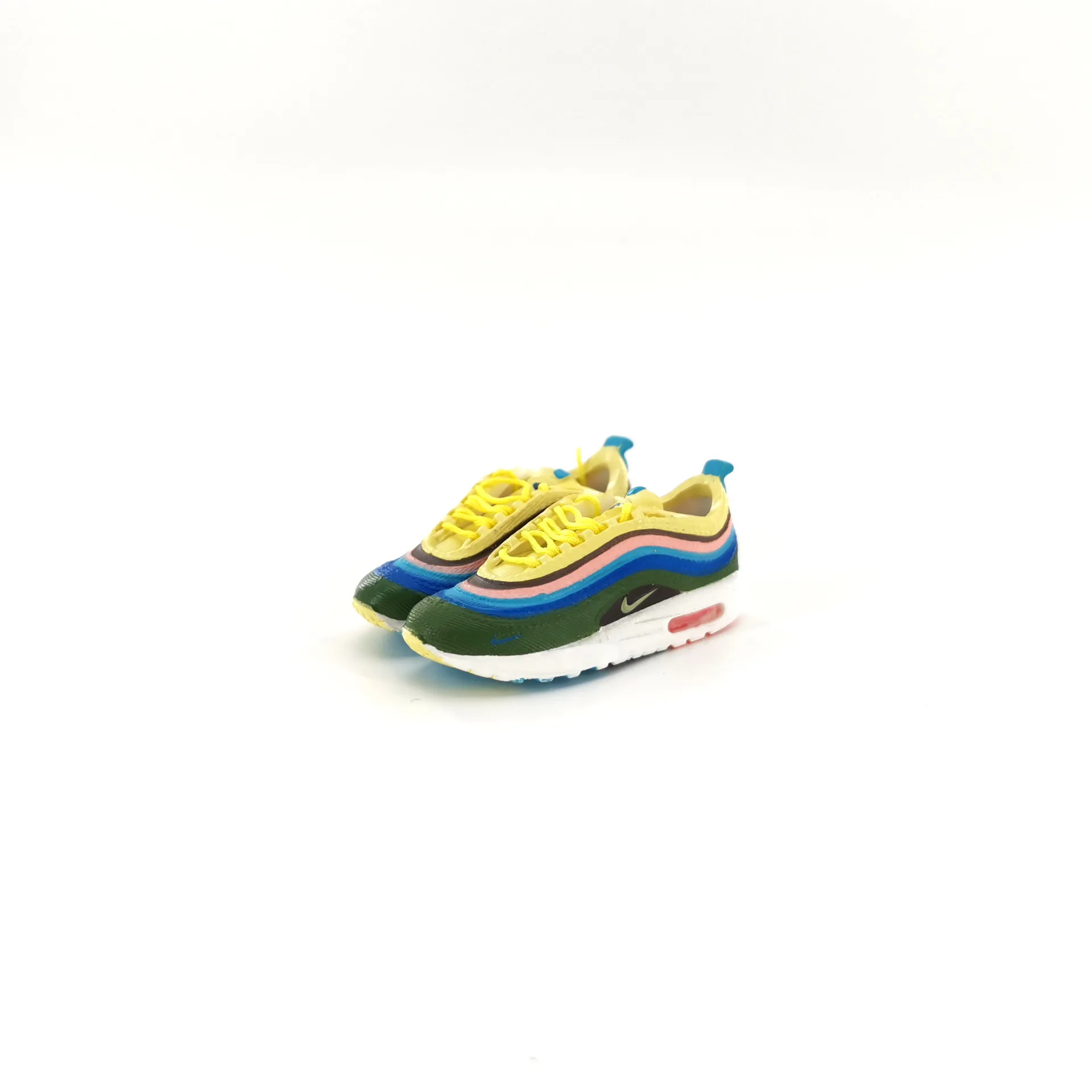 High quality 3d pvc mini AJ1 MAX sneaker keychainwith box metal accessories can customized shoe keychain AJ4 jordan1 shoe models