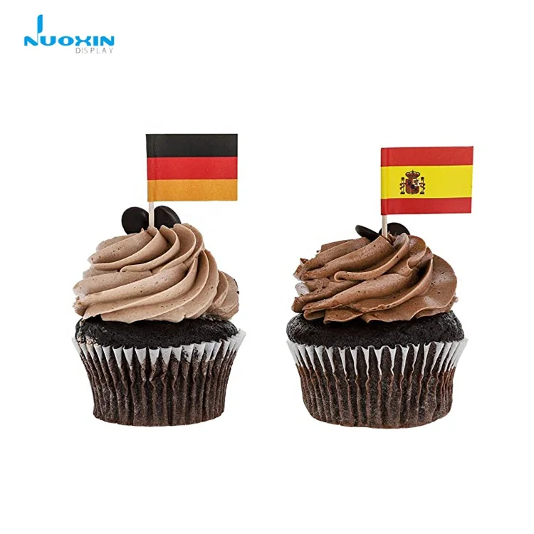  For Food Decoration Assorted Country Toothpick Flags of The
