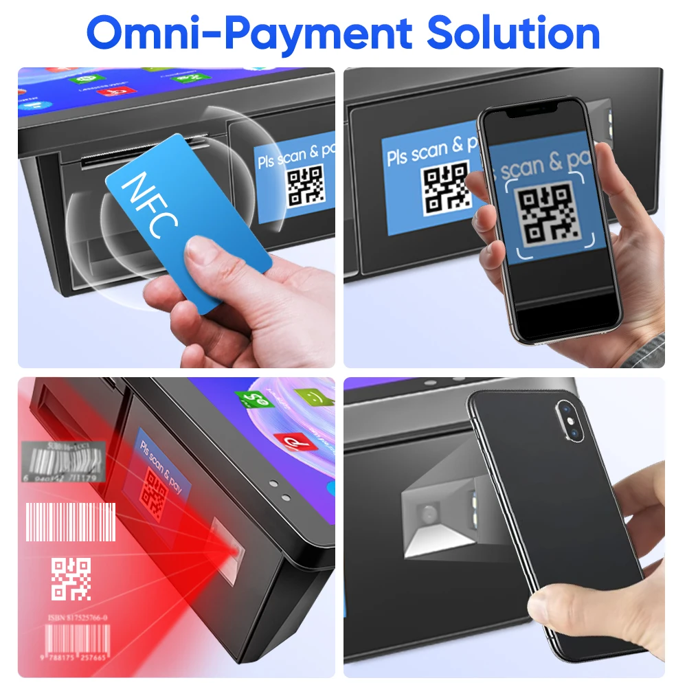 FYJ F2-T10 Restaurant Ordering System Pos Software 10.1' Touch display Android 11 Caisse Enregistreuse Billing Machine