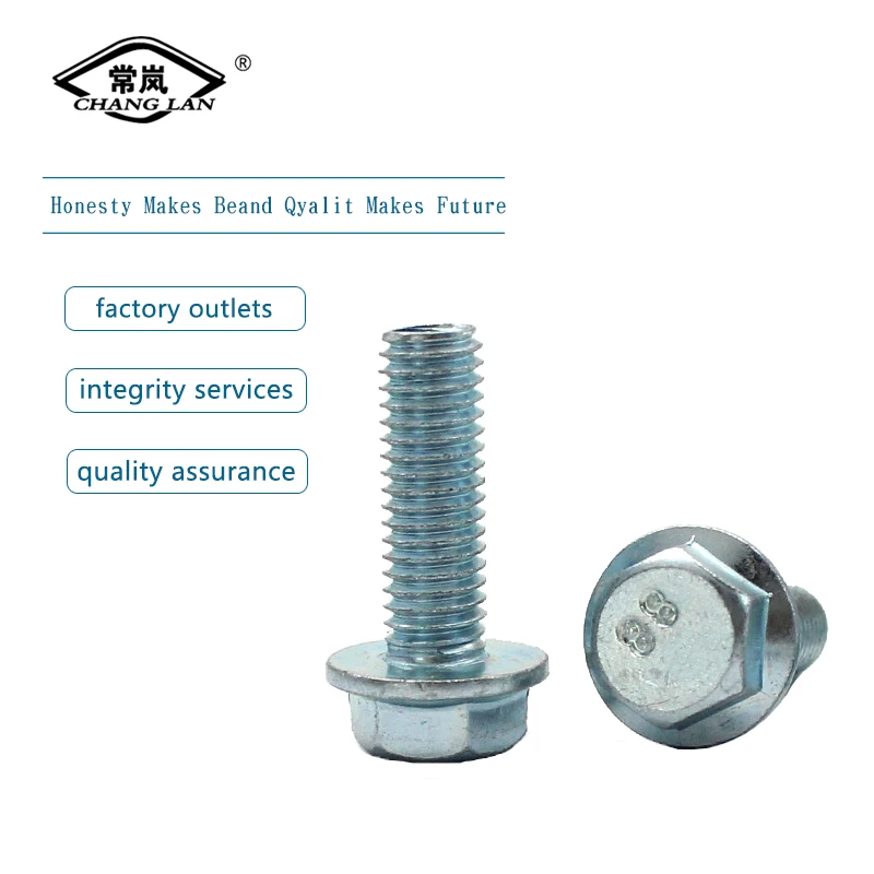 Factory price gr5 din 6921 titanium M6 M9 M4 m8 m10 flange bolt