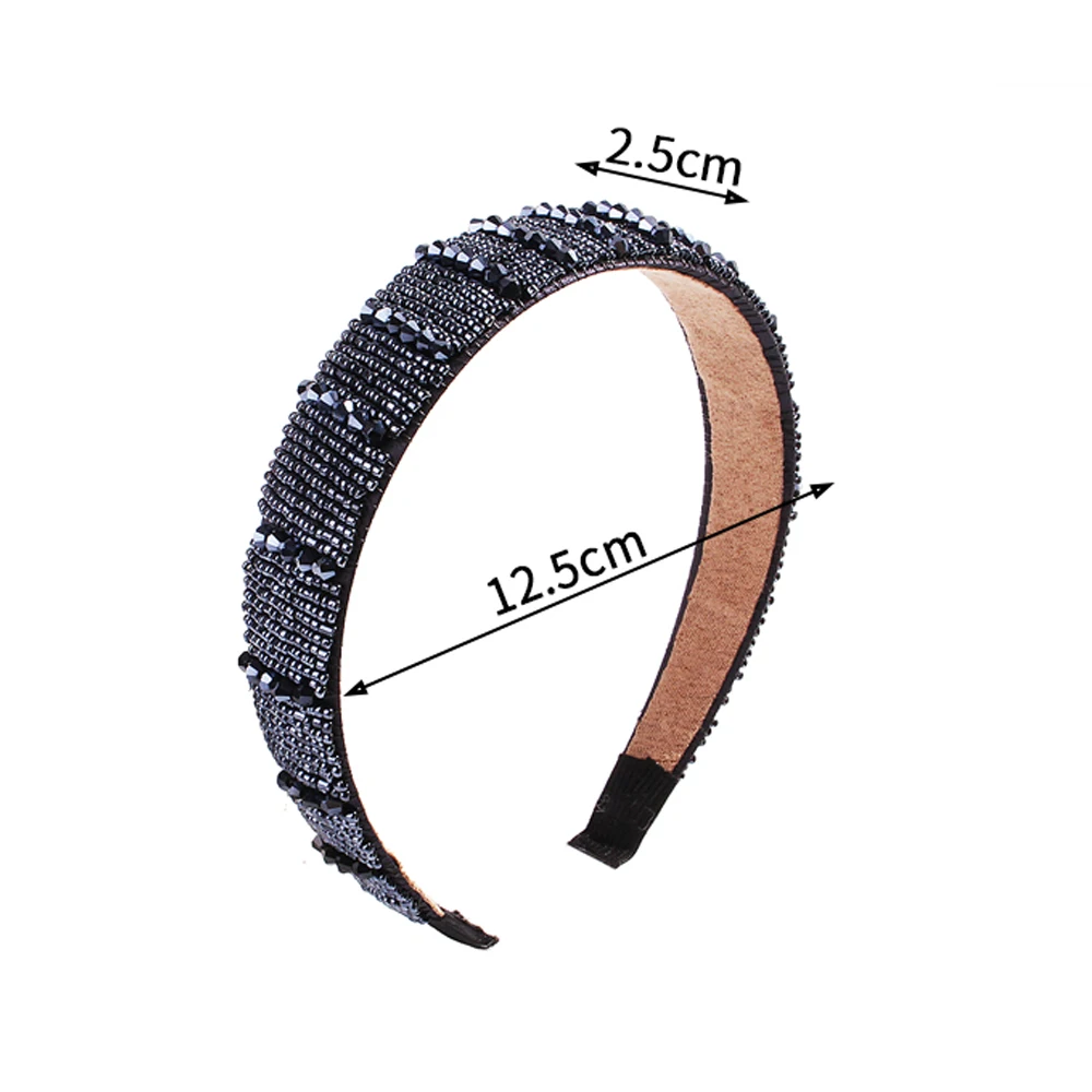 Bling Rhinestone Bead  Headband Sparkly Hair Band Head Hoop Woman Hair Accessories