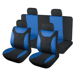 Best selling classic 9-piece polyester car seat cover dirt resistant seat cover