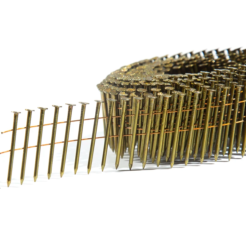Best Quality Pallet Coil Nails for Sale 15 Degrees Wire Coil Nail farming collated coil nails