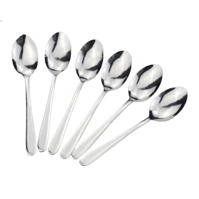 Machine Polish Spoons and Fork  Western Cutlery Set Supermarket Spoon and Fork Set Stainless