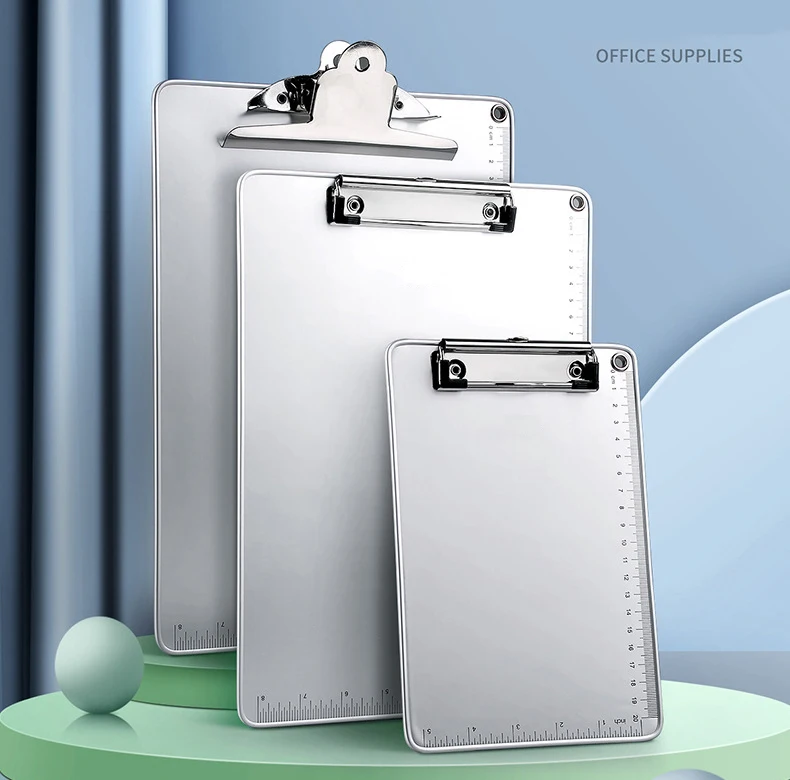 UV proof A4 Black Aluminum Clipboard Desktop file folder