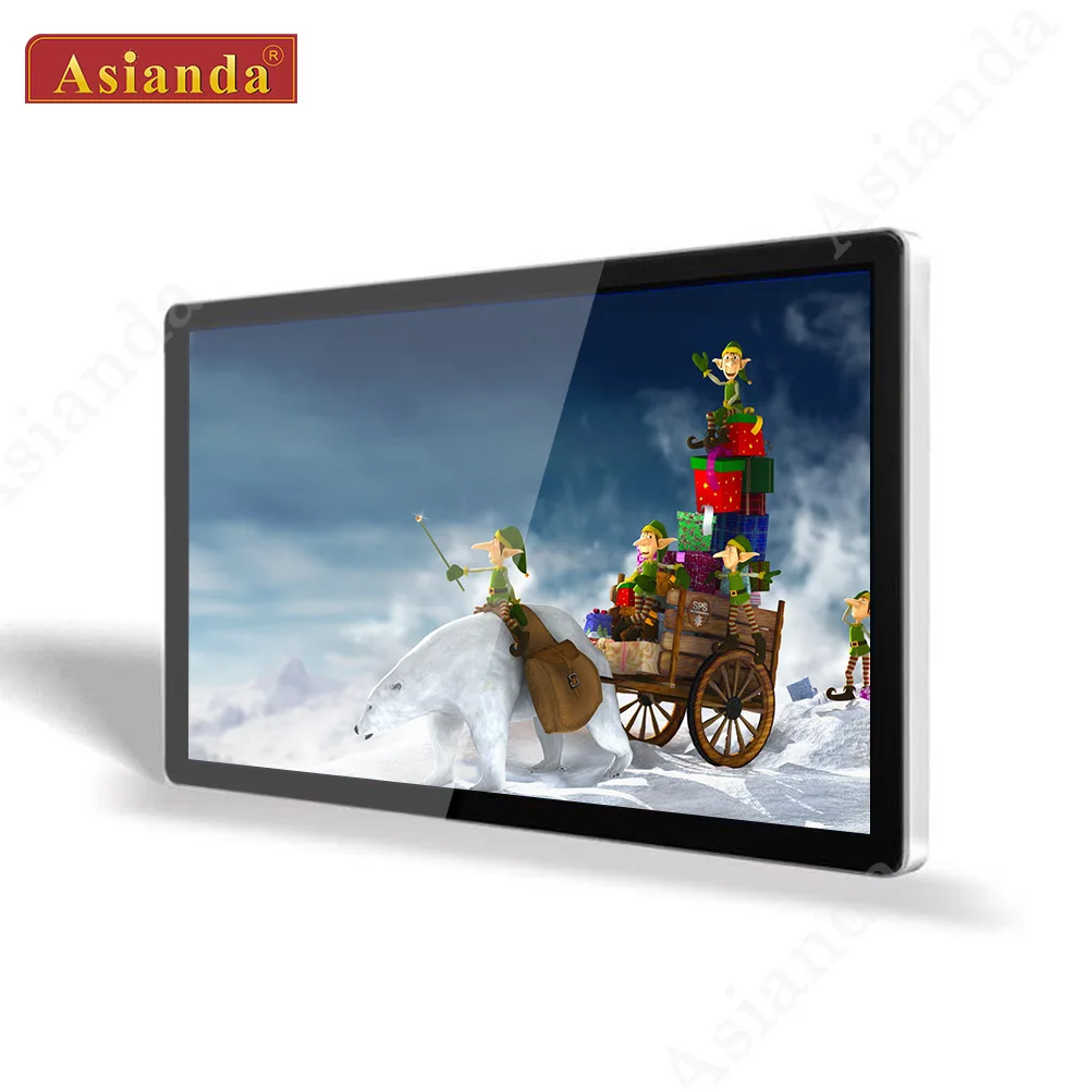 43inch Wall Mount Advertising Machine Custom Split Screen Remote Control System Ultra-thin High-definition LCD Display
