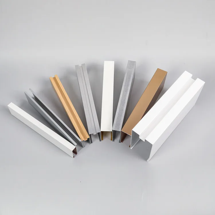 U-Shape Decorative Aluminum Tube Suspended Ceiling Aluminium Baffle Ceiling