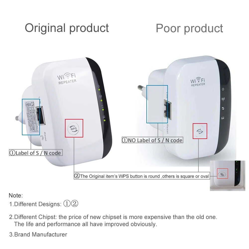 Long Range WiFi Range Extender 300Mbps WiFi Repeater 802.11n Signal Booster Amplifier Repetidor Wifi