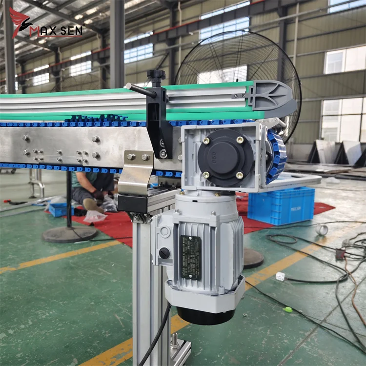 PP Plastic Modular Belt Conveyor Straight/Curved Conveyor with High Quality