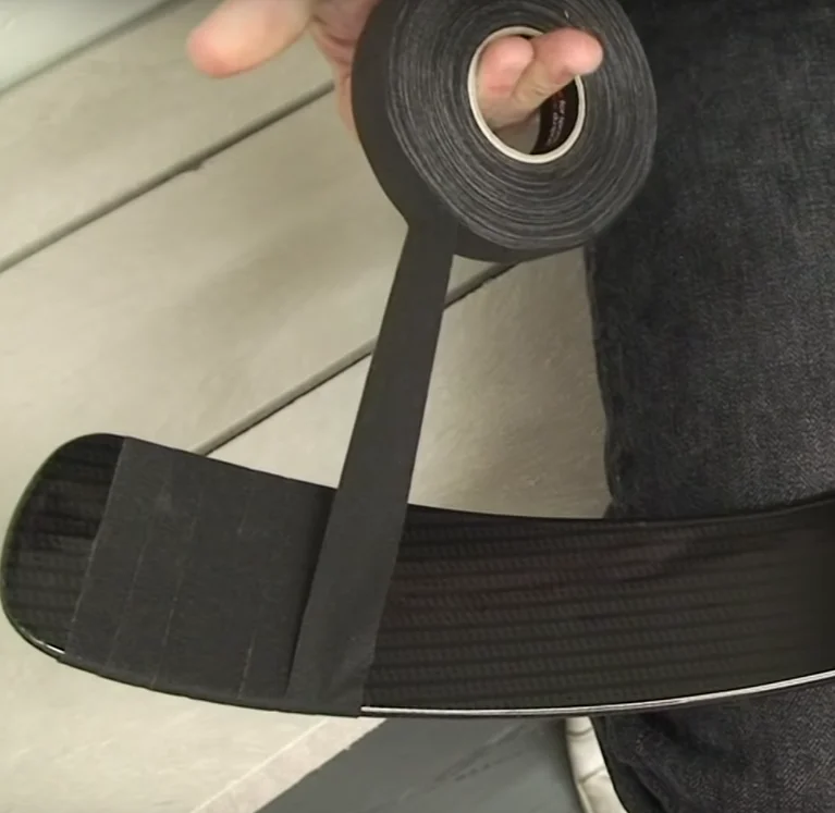 Custom Logo Wholesale 0.5 Inch Field Black White Clear Sock Shin Pad Stick Puck Stretch Grip Ice Hockey Tape