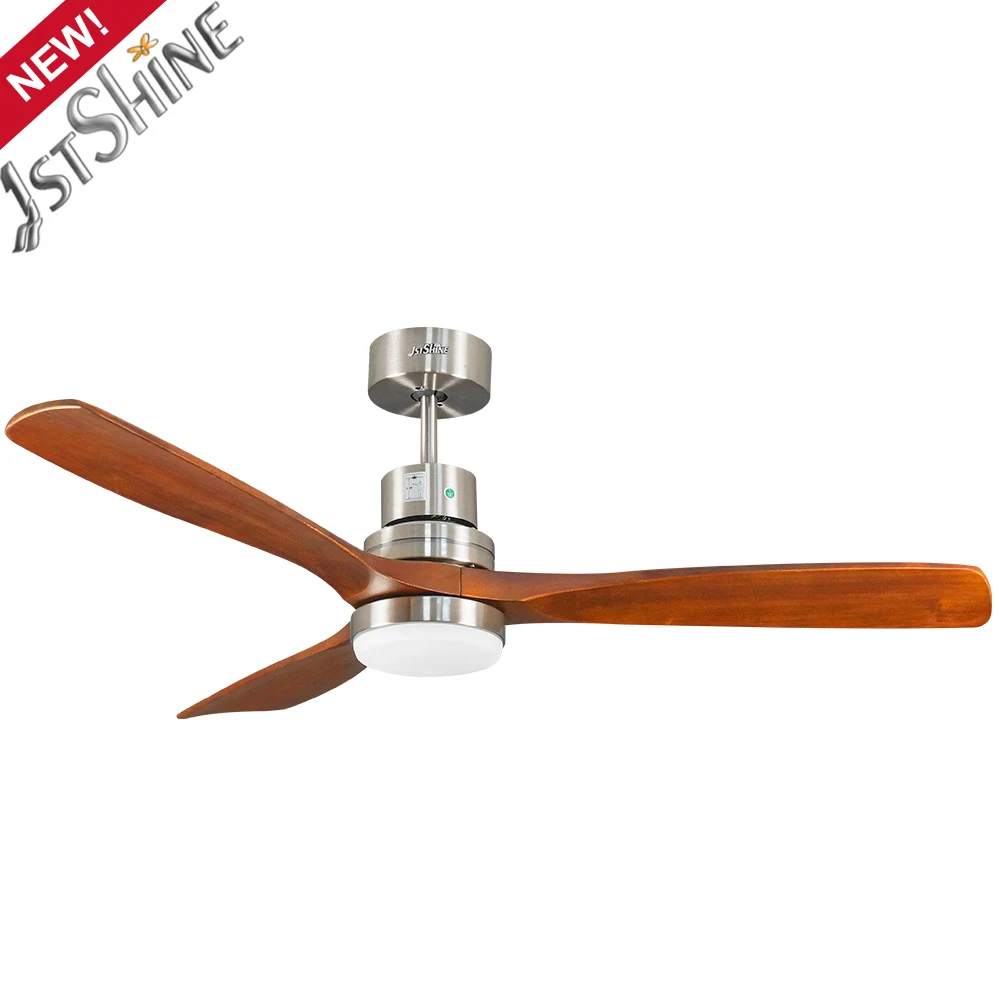 1stshine european style modern ceiling decoration 52 inch dc motor 3 wood blade led light ceiling fan