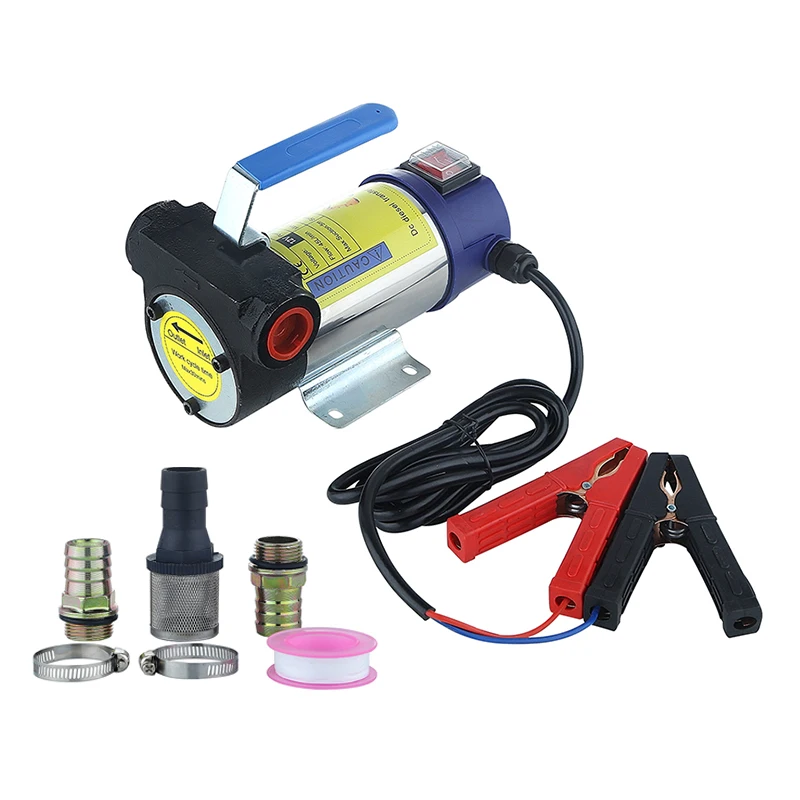 Масляный насос переменного тока 12 В 24 50 лтм миниатюрный гидравлический Шестеренчатый Электрический для дизельного топлива