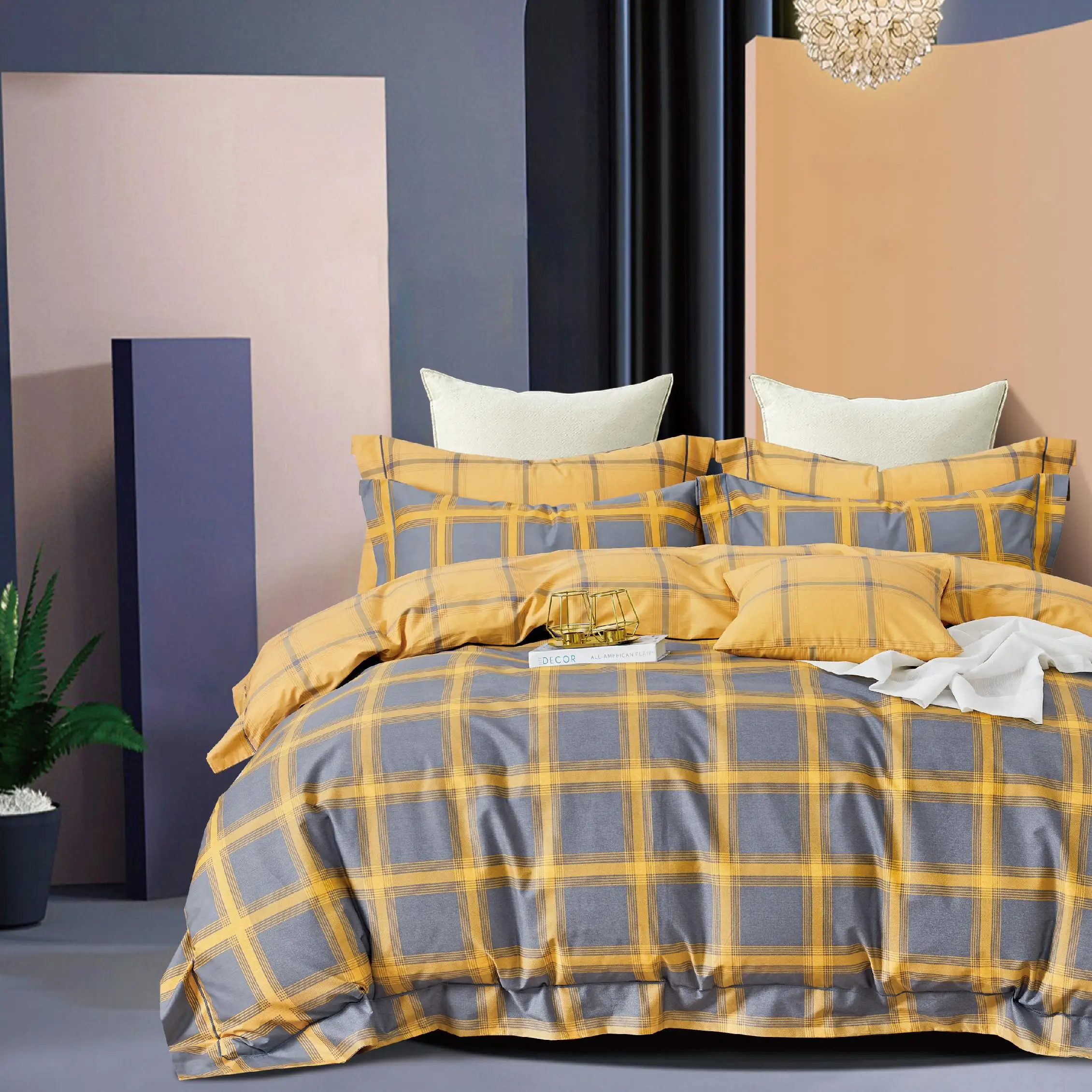 Russia market pure cotton material bed fabric cotton bed cloth