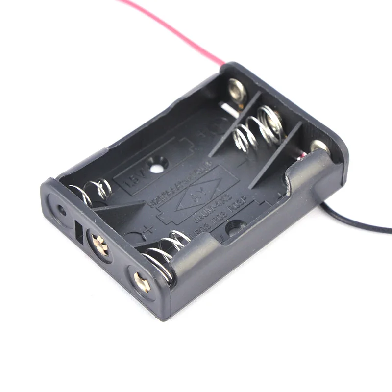3aaa Battery Holder 4.5V aaa UM4*4 Battery Cell Case with Wire Leads