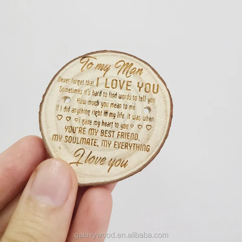 wholesale engraved logo  Craft Natural  thin Wood Slices for Christmas Wedding Ornament