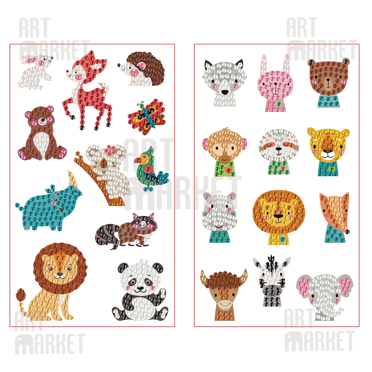 
 Алмазная живопись, наборы наклеек ручной работы, Цифровая роспись по номерам  