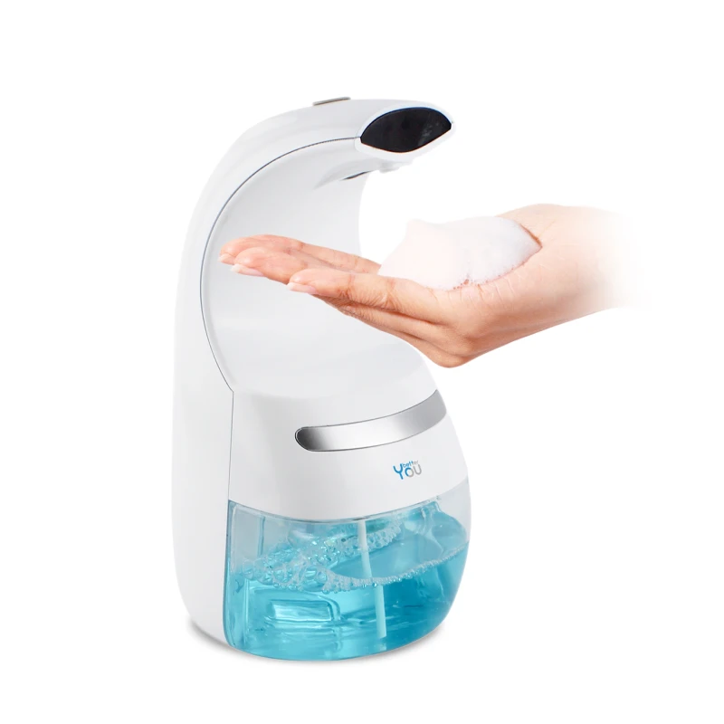 250ML  ABS Material Infrared Induction Touchless 3A Battery Operate Automatic Smart Foaming Soap Dispenser