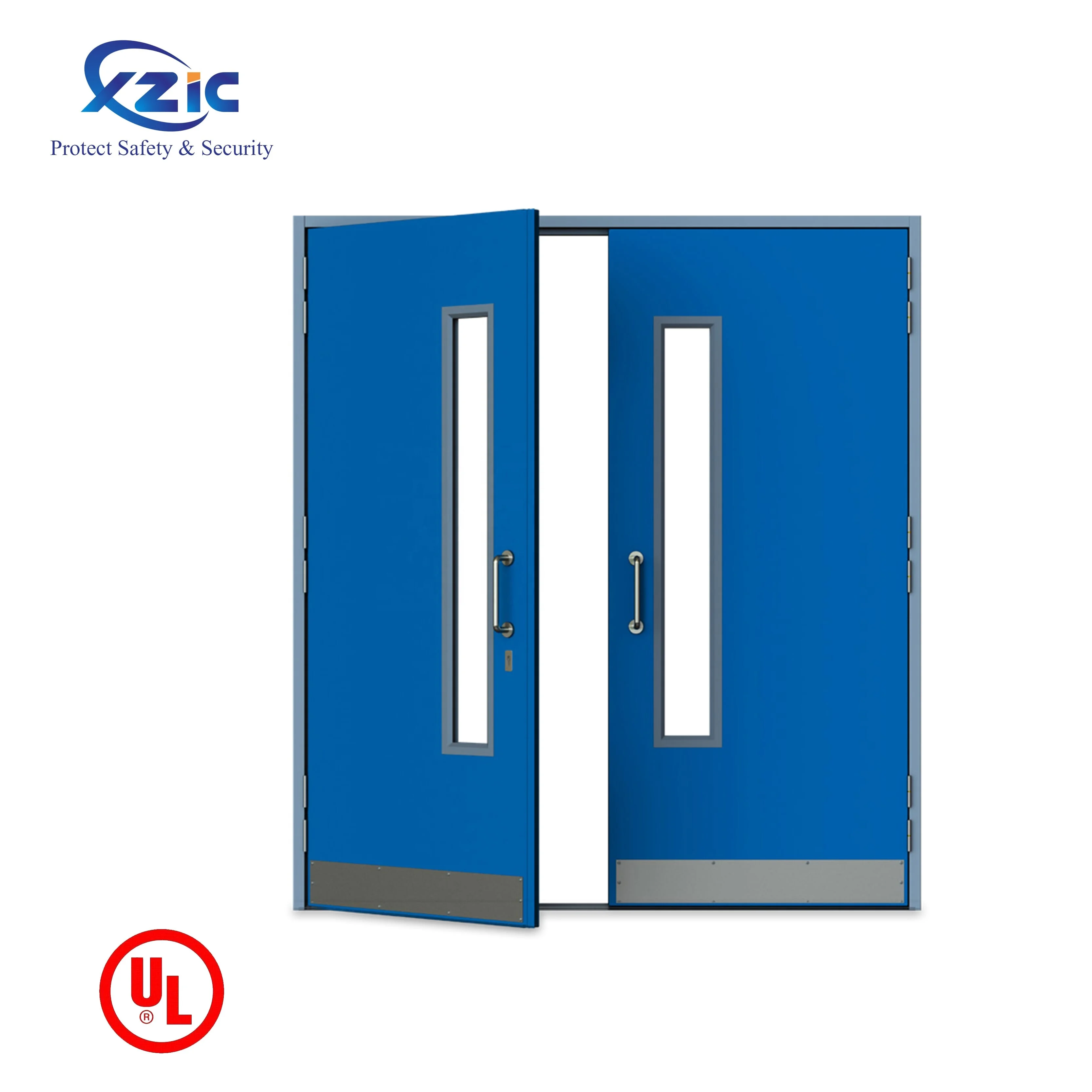 UL 3 Hours Fire Rated Steel Doors Professional Manufacturer Internal Proof Door Acoustic
