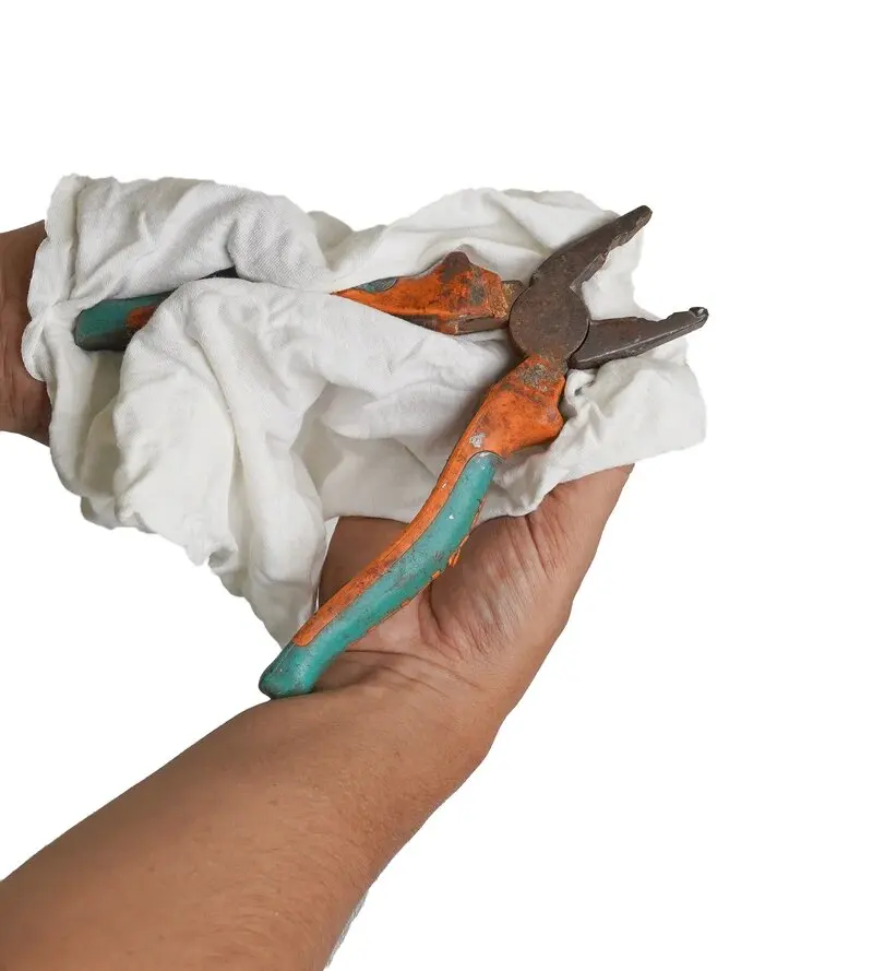High quality industrial Cotton rags japan white tshirt rags white tshirt cloth scraps for Industrial paint cleaning