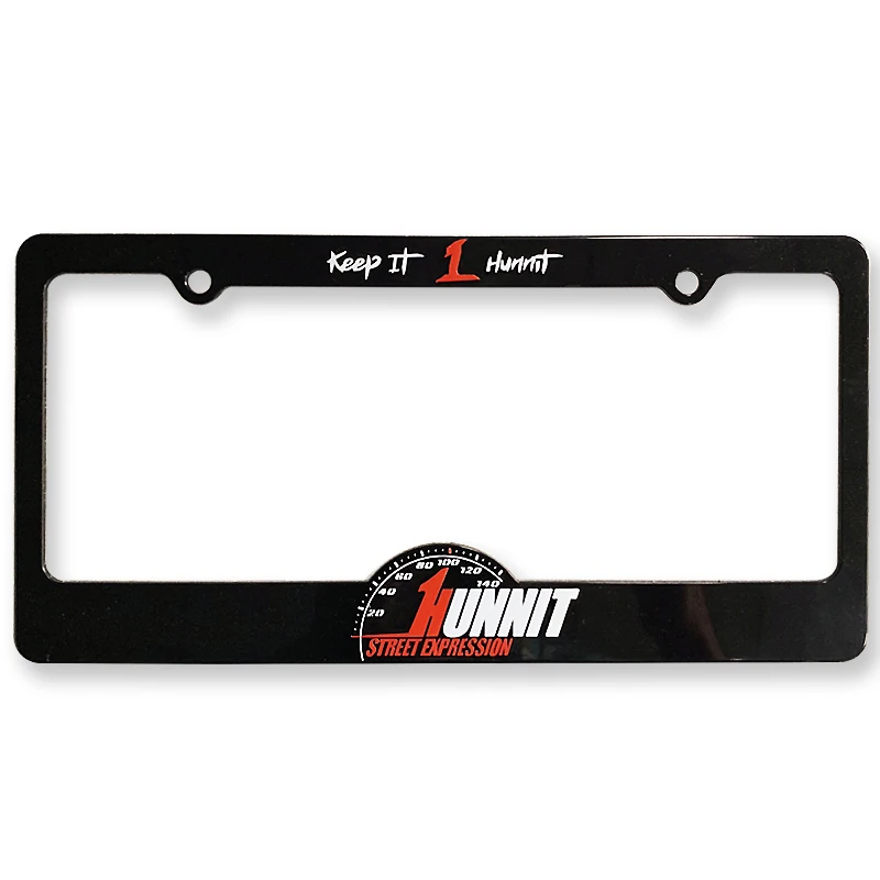 Custom Design Printed Car Number Plate Holder Raised Logo License Plate Holder for Auto Decoration